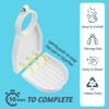 Besuerte Laundry Soap Catcher Tray - Laundry Cup Holder and Drip Tray, Detergent Dispenser for Laundry Room, Organizer, Fasten Securely No Spill2 Pack, White view 2