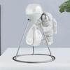 Astronaut Figurine Hourglass Sand Timer Spaceman Hourglass Desktop Sand Clock for Home School Office Decoration - Silver view 4