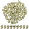 PRETYZOOM 100 Pcs Miniature Plastic Skull Heads 1.65 Inch Halloween Decorations for Crafts Party Favors Table Centerpieces and Spooky Home Display view 1