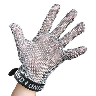 CXKJP Steel Ring Cut Resistant Gloves for Kitchen Restaurant Cutting Meat and Killing Fish to Remove Oyster Shell (Size : XL/A Pack of one)