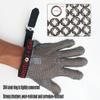 CXKJP Steel Ring Cut Resistant Gloves for Kitchen Restaurant Cutting Meat and Killing Fish to Remove Oyster Shell (Size : XL/A Pack of one) view 4