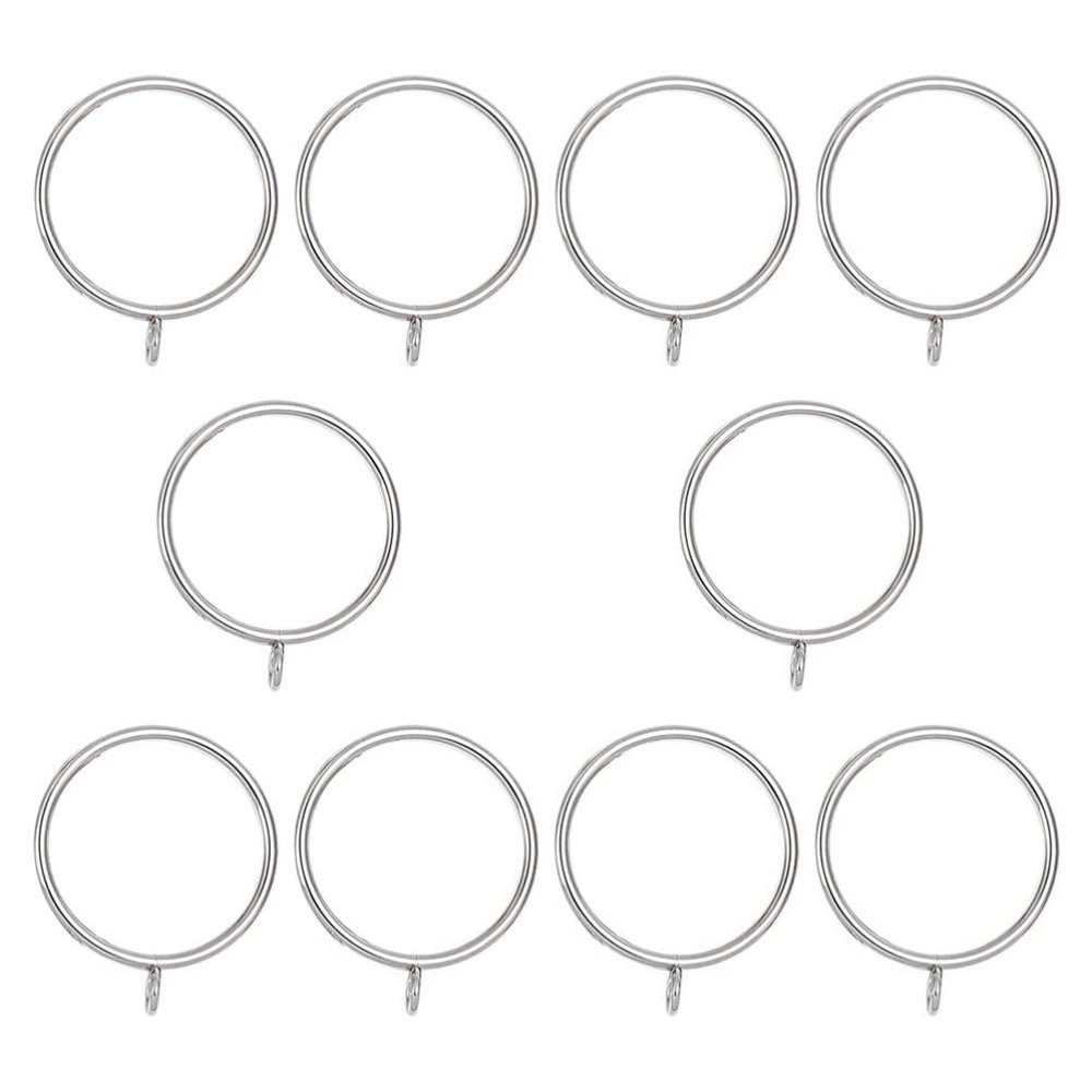 10pcs Curtain Ring Curtain Circles Stainless Steel Curtain Circle Curtain Fixing Ring Hanging Roman Rod Rings Curtain Rod Rings Roman Rings Household Curtain Circle Drapery Rings
