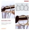 10pcs Curtain Ring Curtain Circles Stainless Steel Curtain Circle Curtain Fixing Ring Hanging Roman Rod Rings Curtain Rod Rings Roman Rings Household Curtain Circle Drapery Rings view 2