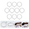 10pcs Curtain Ring Curtain Circles Stainless Steel Curtain Circle Curtain Fixing Ring Hanging Roman Rod Rings Curtain Rod Rings Roman Rings Household Curtain Circle Drapery Rings view 3