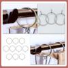 10pcs Curtain Ring Curtain Circles Stainless Steel Curtain Circle Curtain Fixing Ring Hanging Roman Rod Rings Curtain Rod Rings Roman Rings Household Curtain Circle Drapery Rings view 4