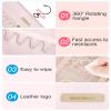 BAGSMART Hanging Jewelry Organizer Storage Roll with Hanger Metal Hooks Double-Sided Jewelry Holder for Earrings, Necklaces, Rings on Closet, Wall, Door, 1 piece, Large, Pink view 4