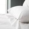 Giza-Egyptian-Dreams-Set-My-Sheet-&-Pillow, 100% Giza Egyptian 1000 Thread Count Cotton, 12"-15" Deep Pockets |RV King, White Stripe Color| 4-PC Sheet Set, Soft Breathable Bedsheets view 2