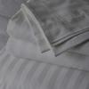 My-100%-Certified-Giza-Cotton-Dreams-Pillow-Sheet, Giza Egyptian Sheet Set King Size, Soft Sateen Weave, Breathable Fabric, Fits Upto 10-Inch Deep Pocket - King, Light Grey Stripe view 4