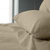 Femini Fashion Giza-Egyptian-Dreams-Set-My-Sheet-&-Pillow, 100% Giza Egyptian 1000 Thread Count Cotton, 12"-15" Deep Pockets |RV King, Taupe Stripe Color| 4-PC Sheet Set, Soft Breathable Bedsheets view 2