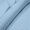 My-100%-Certified-Giza-Cotton-Pillow-Sheet, Giza Egyptian Sheet Set Split Flex Top King Size, Soft Sateen Weave Breathable, Fits Upto 12-Inch Deep Pocket - Split Head King, Light Blue Stripe view 3
