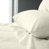 Femini Fashion Giza-Egyptian-Dreams-Set-My-Sheet-&-Pillow, 100% Giza Egyptian 1000 Thread Count Cotton, 12"-15" Deep Pockets |RV King, Ivory Stripe Color| 4-PC Sheet Set, Soft Breathable Bedsheets view 2