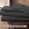 My-100%-Certified-Giza-Cotton-Dreams-Pillow-Sheet, Giza Egyptian Sheet Set King Size, Soft Sateen Weave, Breathable Fabric, Fits Upto 10-Inch Deep Pocket - King, Dark Grey Stripe view 2