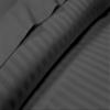 My-100%-Certified-Giza-Cotton-Dreams-Pillow-Sheet, Giza Egyptian Sheet Set King Size, Soft Sateen Weave, Breathable Fabric, Fits Upto 10-Inch Deep Pocket - King, Dark Grey Stripe view 3
