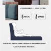 ZZYK Upholstered Headboards, Fleece Fabric Headboard Soundproof Peel and Stick Headboards for Queen Size Bed, Dorm Bed Bench Bedroom Headboard Full Size,F,No headboard 62.9"/160cm view 4