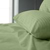 Femini Fashion Giza-Egyptian-Dreams-Set-My-Sheet-&-Pillow, 100% Giza Egyptian 1000 Thread Count Cotton, 12"-15" Deep Pockets |RV King, Sage Stripe Color| 4-PC Sheet Set, Soft Breathable Bedsheets view 2