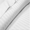 Neighbourhood Home My-100%-Certified-Giza-Cotton-Pillow-Sheet, Giza Egyptian Sheet Set King Size, Soft Sateen Weave, Breathable Fabric, Fits Upto 10-Inch Deep Pocket - King, White Stripe view 3