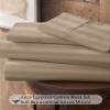 My-100%-Certified-Giza-Cotton-Dreams-Pillow-Sheet, Giza Egyptian Sheet Set Split Flex Top King Size, Soft Sateen Weave Breathable, Fits Upto 15-Inch Deep Pocket - Split Head King, Taupe Stripe view 2