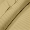 My-100%-Certified-Giza-Cotton-Dreams-Pillow-Sheet, Giza Egyptian Sheet Set Split Flex Top King Size, Soft Sateen Weave Breathable, Fits Upto 15-Inch Deep Pocket - Split Head King, Taupe Stripe view 3