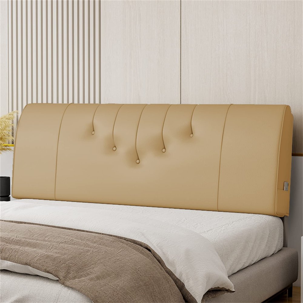 ZZYK Bed Backboard King, Headboard Bedside Cushion Soft Headboard Large Upholstered Headboard Cushion Bed Backboard for Bench Bedroom Headboard Full Size,A,No headboard 62.9"/160cm