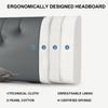 ZZYK Bed Backboard King, Headboard Bedside Cushion Soft Headboard Large Upholstered Headboard Cushion Bed Backboard for Bench Bedroom Headboard Full Size,A,No headboard 62.9"/160cm view 2
