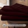 My-100%-Certified-Giza-Cotton-Dreams-Pillow-Sheet, Giza Egyptian Sheet Set RV King Size, Soft Sateen Weave, Breathable Fabric, Fits Upto 10-Inch Deep Pocket - RV King, Wine Stripe view 2