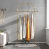 TIEOU Metal Gold Coat Rack, Freestanding Entryway Stand, Hat Coat Hanger, Small Clothing Rack, Modern view 1