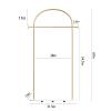 TIEOU Metal Gold Coat Rack, Freestanding Entryway Stand, Hat Coat Hanger, Small Clothing Rack, Modern view 3