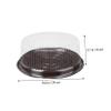 10pcs Plastic Disposable Cake Containers Carriers with Clear Lids and Boards,Clear Cake Box Round Disposable Cupcake Containers Cake Platter with Cover for Birthday Wedding Mooncake 8inch view 2