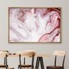 NWT Framed Canvas Print Wall Art Red & Pink Crystal Gemstone Display Geometric Shapes Digital Art Modern Art Alternative Closeup Dramatic Duotone for Living Room, Bedroom, Office - 16"x24" Natural view 2