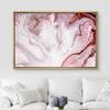 NWT Framed Canvas Print Wall Art Red & Pink Crystal Gemstone Display Geometric Shapes Digital Art Modern Art Alternative Closeup Dramatic Duotone for Living Room, Bedroom, Office - 16"x24" Natural view 3