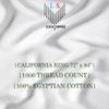 1000 Thread Count Softest 100% Egyptian Cotton California King Sheet Set, 4-Piece [Flat Sheet, Fitted Sheet, Pillowcases] Hotel Quality Cotton Bedding, 16'' Deep Pocket, Sateen Weave - Ivory view 4