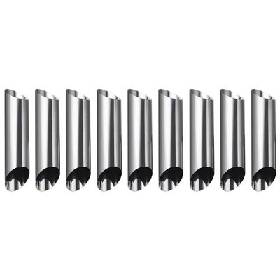 Hemoton 9pcs Stainless Steel Cream Horn Molds Non-stick Pastry Baking Tubes for Croissants and Cannoli for Home Baking and Special Occasions