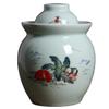 QPZK Traditional Chinese Porcelain Pickle Jar, Jingdezhen Ceramic Fermentation Crock Pickling Pot,Fermenting Jar with Water Seal Airlock Lid Stoneware Fermenter for Kimch L view 1