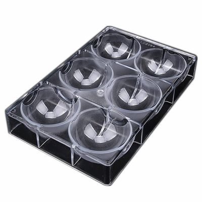 1.2cm to 10cm Diameter Various Size Half Ball Shape Hard Polycarbonate Chocolate Mold Candy Making Fondant Sugarcraft DIY Bakery (8cm Diameter Mold)