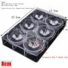 1.2cm to 10cm Diameter Various Size Half Ball Shape Hard Polycarbonate Chocolate Mold Candy Making Fondant Sugarcraft DIY Bakery (8cm Diameter Mold) view 2