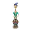 GUNENDRA Crafts Metal Rajasthani Musicians Item showpiece - Decorative Items for Home | Gift Items | Showpieces | Home Decoration Items Stylish| Table Decorative Items (10x9x30 CM) view 4