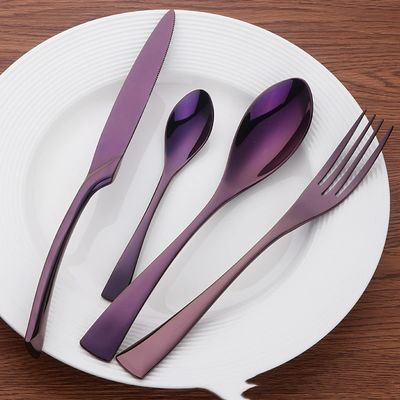 Color 16 Piece Silverware Set Service for 4, TWEE Stainless Steel Flatware Cutlery Set, Durable for Home Kitchen Restaurant Hotel Eating Utensils Tableware Set,Dishwasher Safe