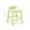 Martha Stewart Crafting Kids' Stools Set of 2 - Pastel Yellow: Wooden Chairs for Kids Art Table with 15" Seat Height, 2 Matching Anti-Tip Chairs for Children 3 and Up view 2
