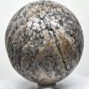 2.6" 350g Dinosaur Fossilized Bone Carved into Sphere Polished Natural Gemstone Fossil UV Reactive Collectibel Crystal Mineral Ball - Madagascar + Stand view 2