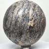 2.6" 350g Dinosaur Fossilized Bone Carved into Sphere Polished Natural Gemstone Fossil UV Reactive Collectibel Crystal Mineral Ball - Madagascar + Stand view 4