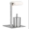 WENKO Recco Free-Standing Toilet Brush Set, WC Brush and Toilet roll Holder Made of Satin-Finish Stainless Steel on a Heavy Base Plate, incl. WC Brush Set with Silicone Brush Head, 20 x 71.5 x 20 cm view 2