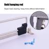 GZPFDQ 2-Pack,Metal Closet Valet Rod, Pull Out Closet Rod,Multi-Purpose Adjustable Wardrobe Clothing Rail,Top Mount Wardrobe Hanger Rack, with Screws,Towel Rail/Extending Rail/Storage Organiser view 3