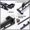 Extendable Pull Out Closet Rod, Sliding Wardrobe Closet Valet Rod,Heavy Duty Adjustable Wardrobe Hanger Rack, Top Mount Save Wardrobe Space Cabinet Organizer (Battery *1 : 40CM) view 3