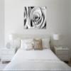 Jaxson Rea "White Noise Rose 2" Gallery Wrapped Canvas by Tracey Telik, 32" x 24" view 2