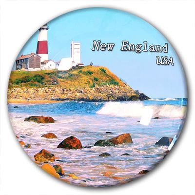 USA New England Fridge Magnet Refrigerator Stickers Decorative Magnet Travel Souvenir Crystal Glass