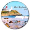USA New England Fridge Magnet Refrigerator Stickers Decorative Magnet Travel Souvenir Crystal Glass view 1