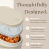 Ceramic Bento Lunch Box with Silicone Lid & Compartment Divider for Adults, Reusable Airtight Meal Prep Food Storage, Sandwich, Snack, Salad Container, Microwave Oven Safe (Mint, 30.4 Oz) view 2