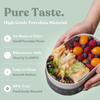Ceramic Bento Lunch Box with Silicone Lid & Compartment Divider for Adults, Reusable Airtight Meal Prep Food Storage, Sandwich, Snack, Salad Container, Microwave Oven Safe (Mint, 30.4 Oz) view 3