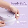 Ceramic Bento Lunch Box with Silicone Lid & Compartment Divider for Adults, Reusable Airtight Meal Prep Food Storage, Sandwich, Snack, Salad Container, Microwave Oven Safe (Mint, 30.4 Oz) view 4