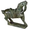 ChinaFurnitureOnline Dark Green Chinese Jade Warrior Horse Sculpture view 3